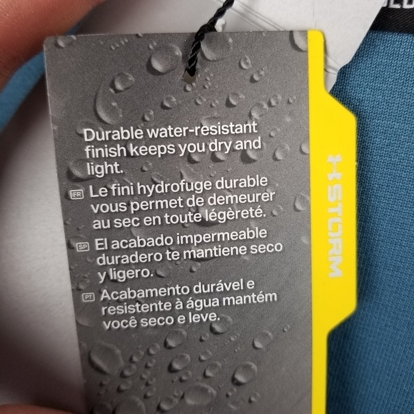 Under Armour ColdGear Golf Water-Resistant Collared Pullover Blue NWT size XL - Picture 6 of 13